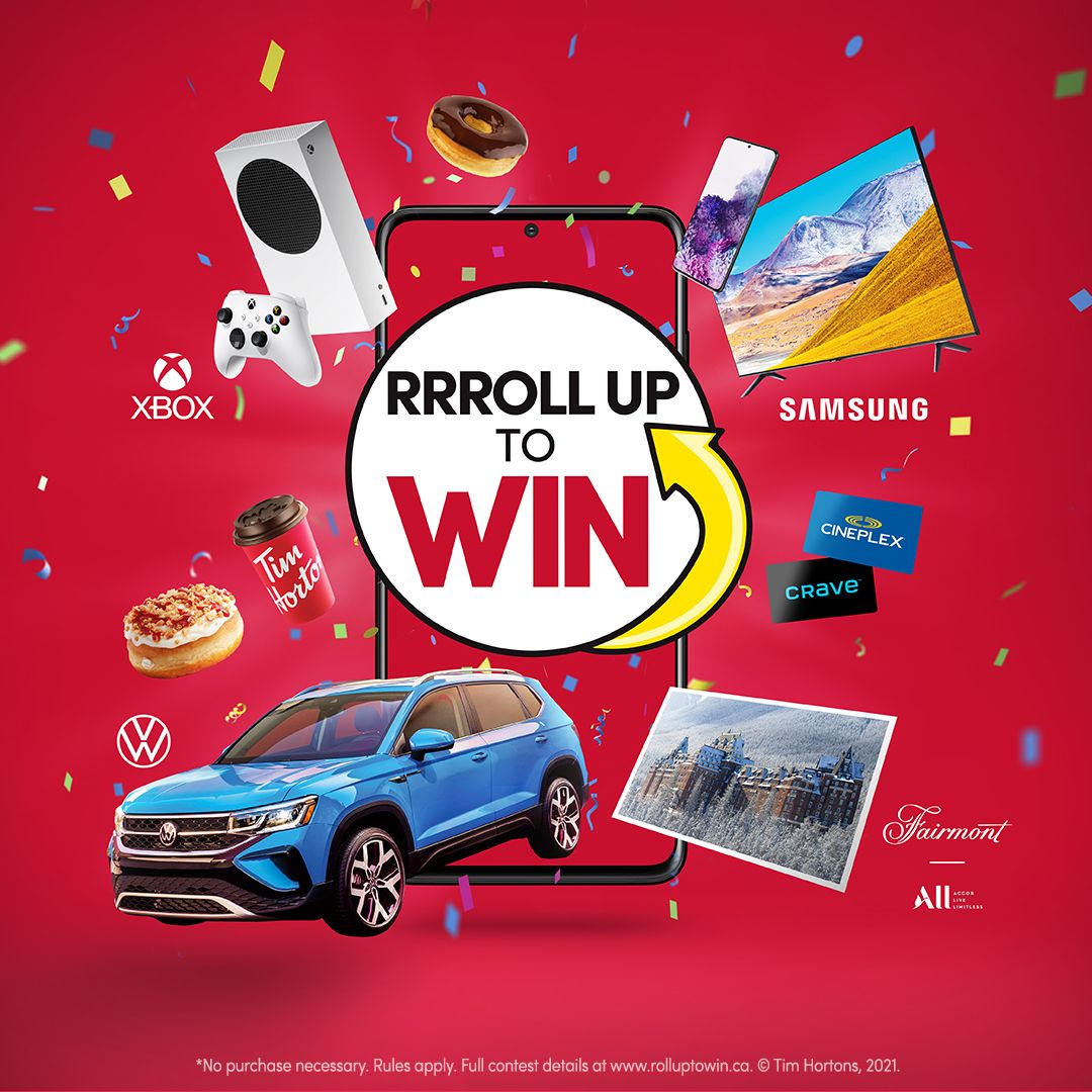 Tim Hortons iconic Roll Up To Win contest is BACK starting March 6