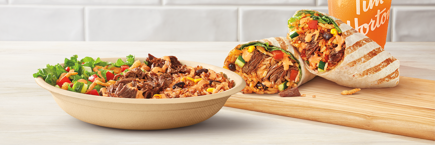 Tim Hortons launches new Chipotle Steak Loaded Wraps and Loaded Bowls